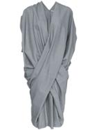 Poiret Draped Midi-dress - Grey