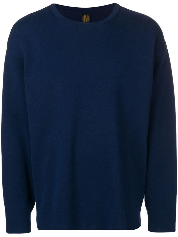 Batoner Crew Neck Sweater - Blue