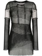 Diesel T-aki Mesh Fabric Top - Black