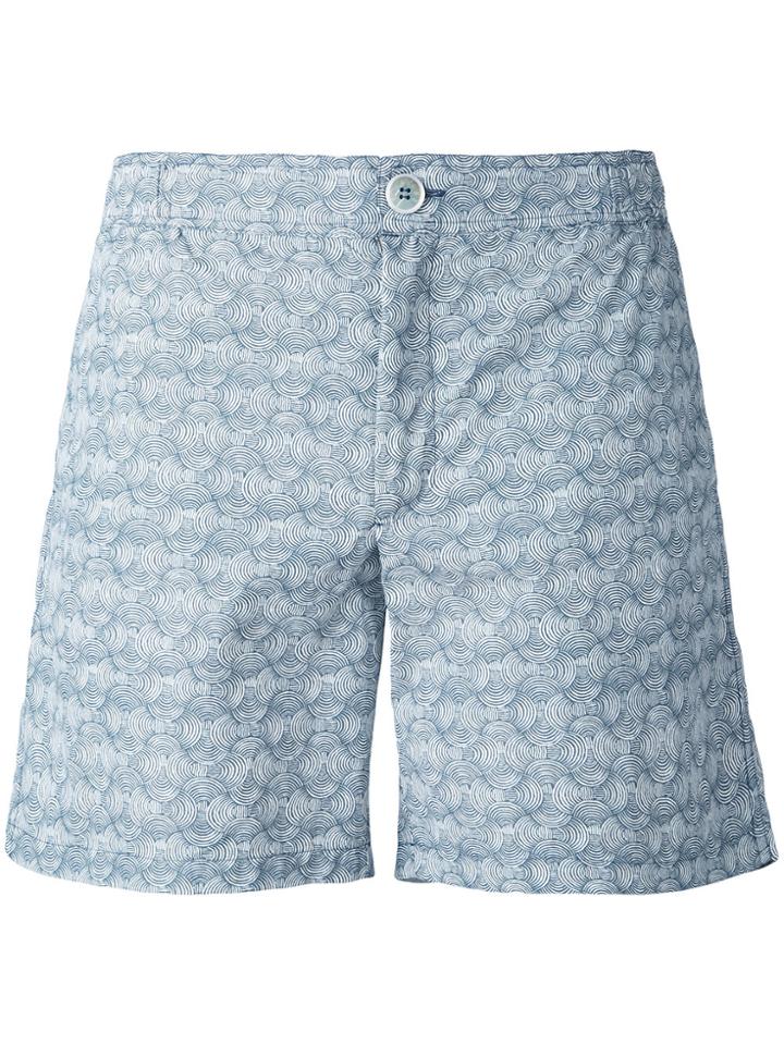 Fashion Clinic Timeless Lines Print Swim Shorts - Grey