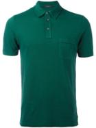 Zanone Chest Pocket Polo Shirt, Men's, Size: Xxl, Green, Cotton