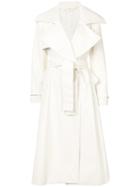 Sara Battaglia Belted Trench Coat - Neutrals