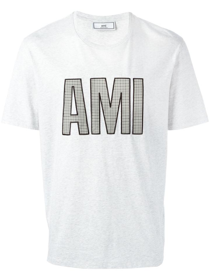 Ami Alexandre Mattiussi Ami Patch T-shirt - Grey