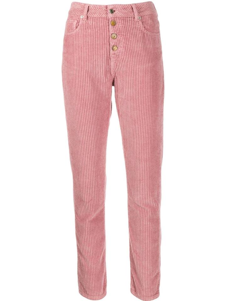 Iro Corduroy Skinny Trousers - Pink