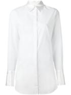 Rag & Bone High Low Hem Shirt, Women's, Size: Small, White, Cotton/silk