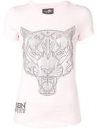 Plein Sport Embellished Tiger T-shirt - Pink