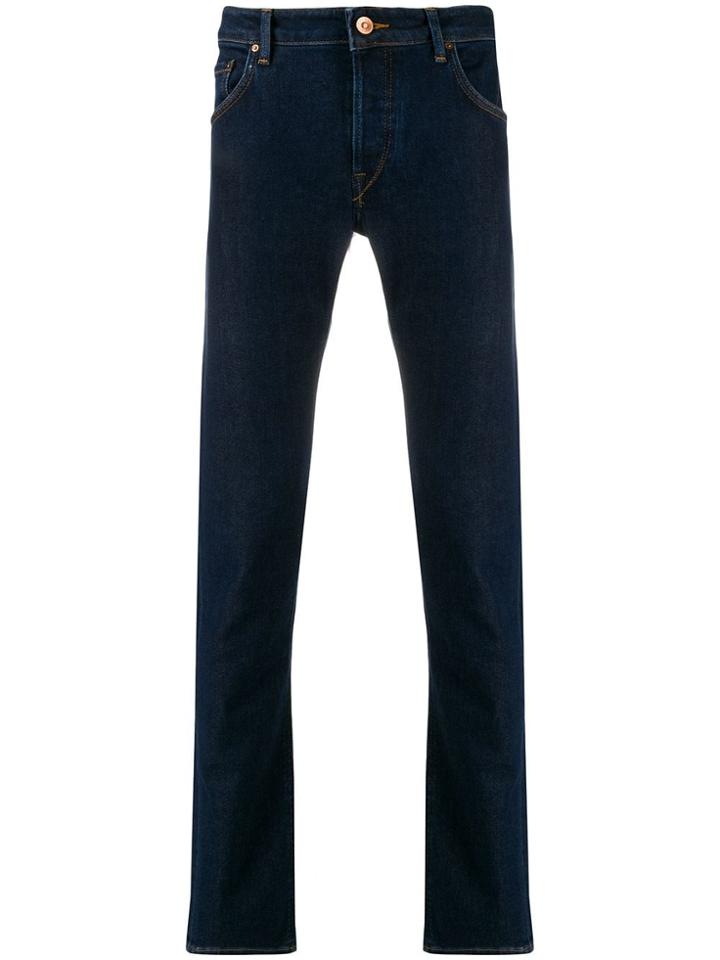 Hand Picked Orvieto Slim-fit Mid-rise Jeans - Blue