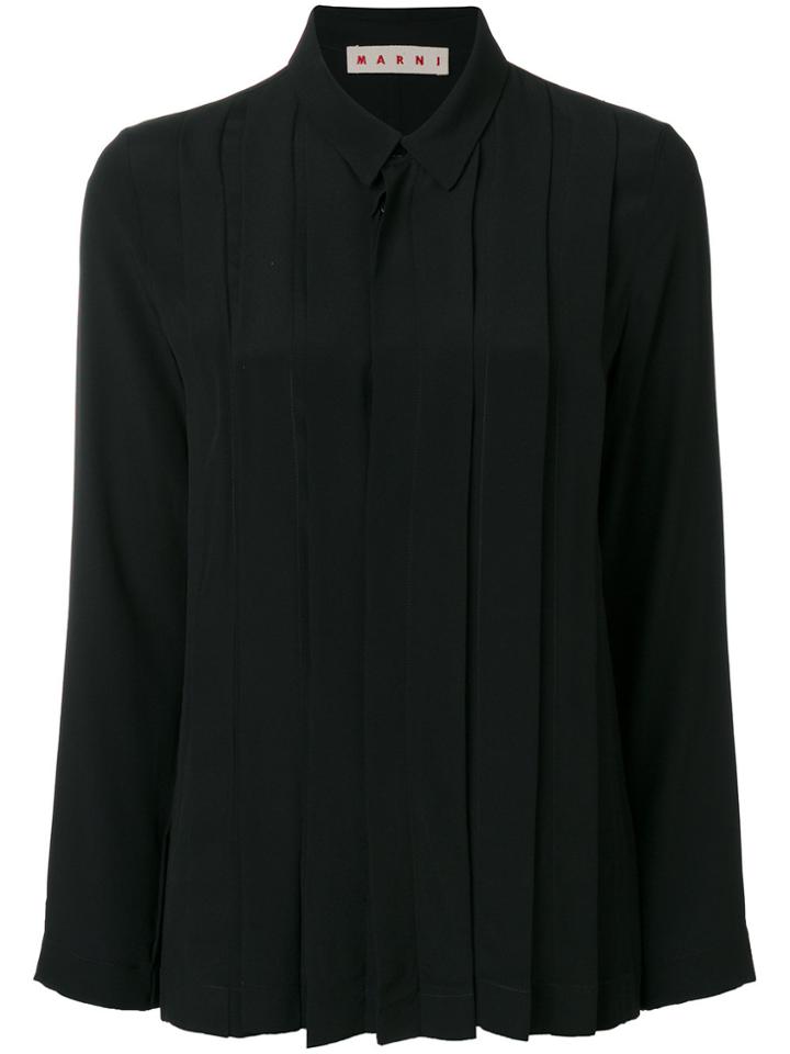 Marni Box Pleat Shirt - Black