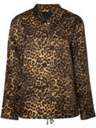 Alexander Wang Leopard Print Jacket, Women's, Size: Xs, Brown, Acetate/viscose/nylon