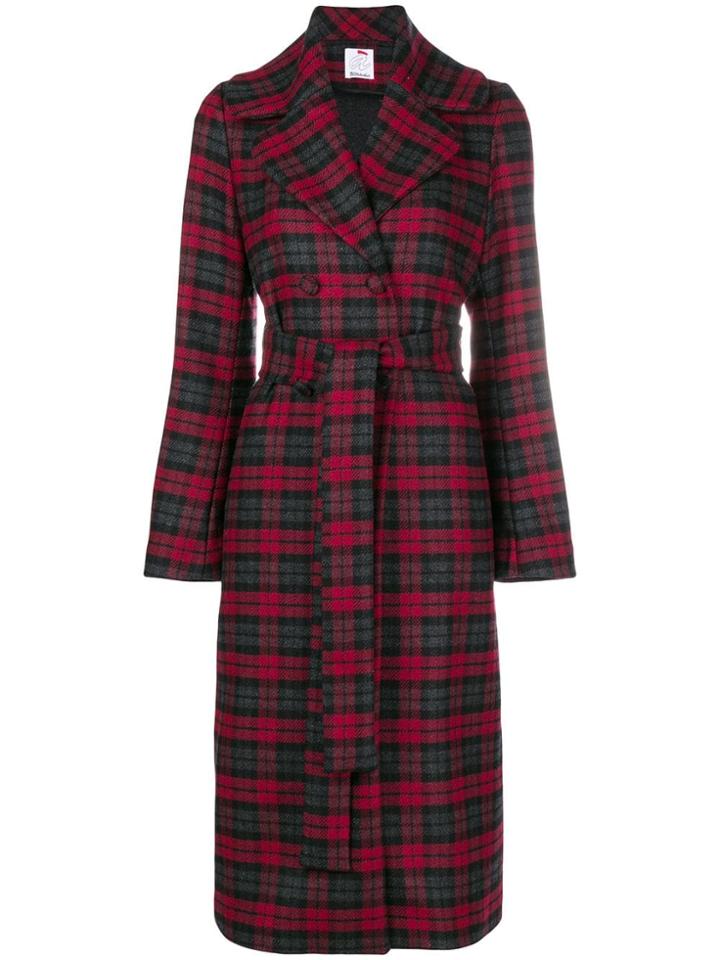 Ultràchic Checked Coat - Red