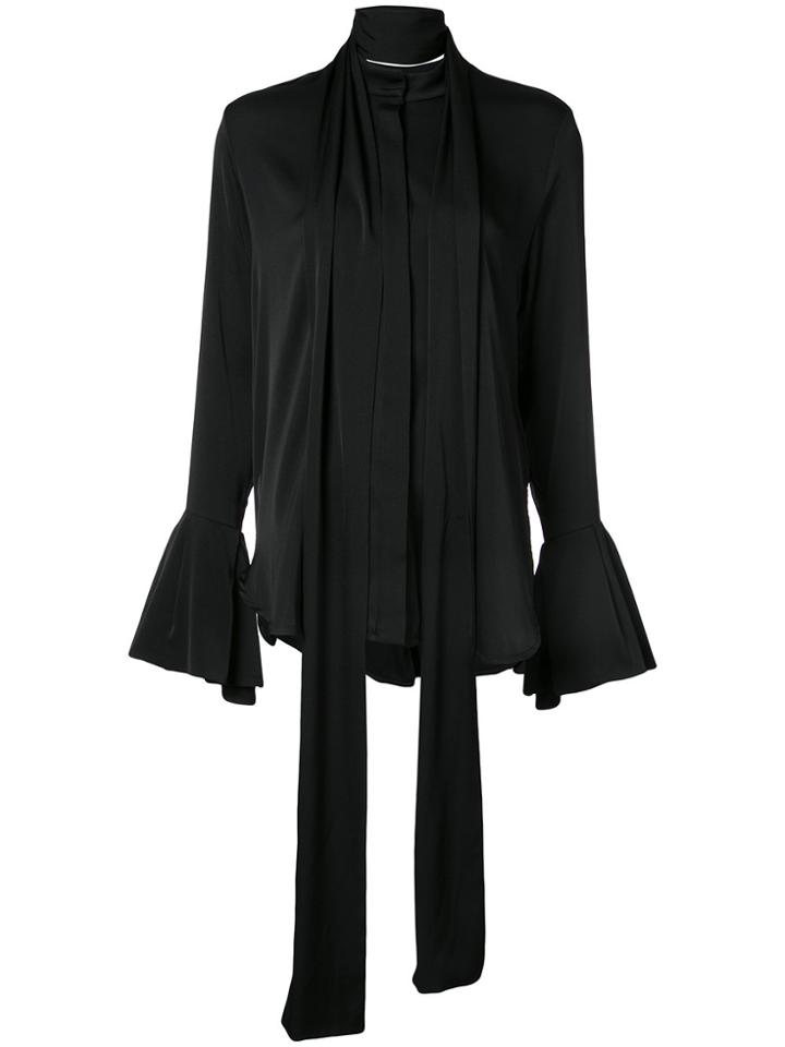 Ellery Scarf-neck Blouse - Black