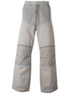 Walter Van Beirendonck Vintage Panelled Denim Trousers, Men's, Size: 32, Grey