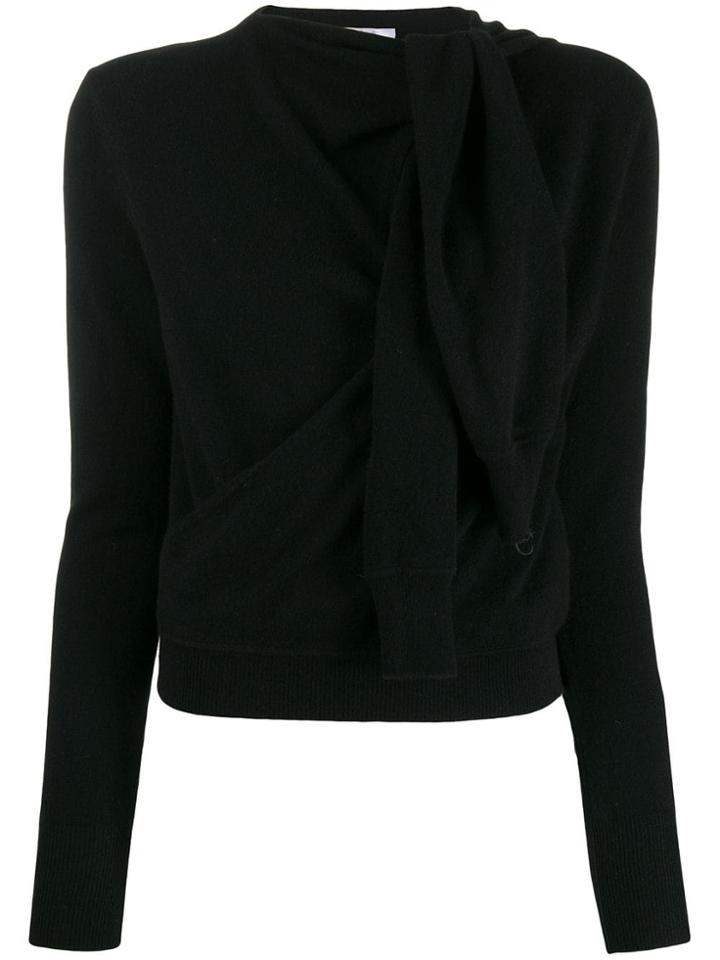 Chloé Tied Sleeve Detail Jumper - Black