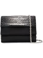 Rodo Crystal Embellished Clutch Bag - Black