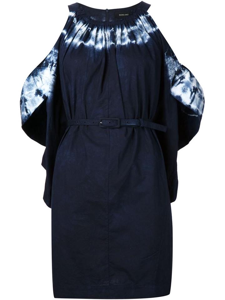 Rachel Comey Cold Shoulder Dress, Women's, Size: 4, Blue, Cotton