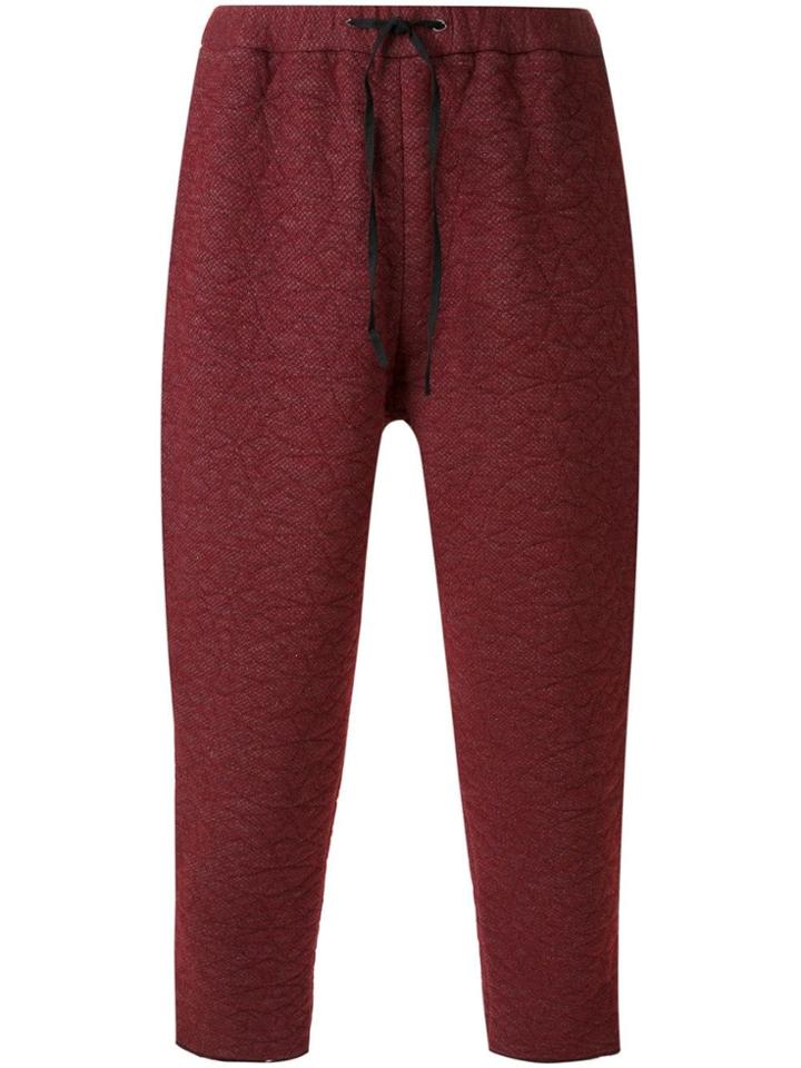 Aganovich Drop Crotch Trousers - Red