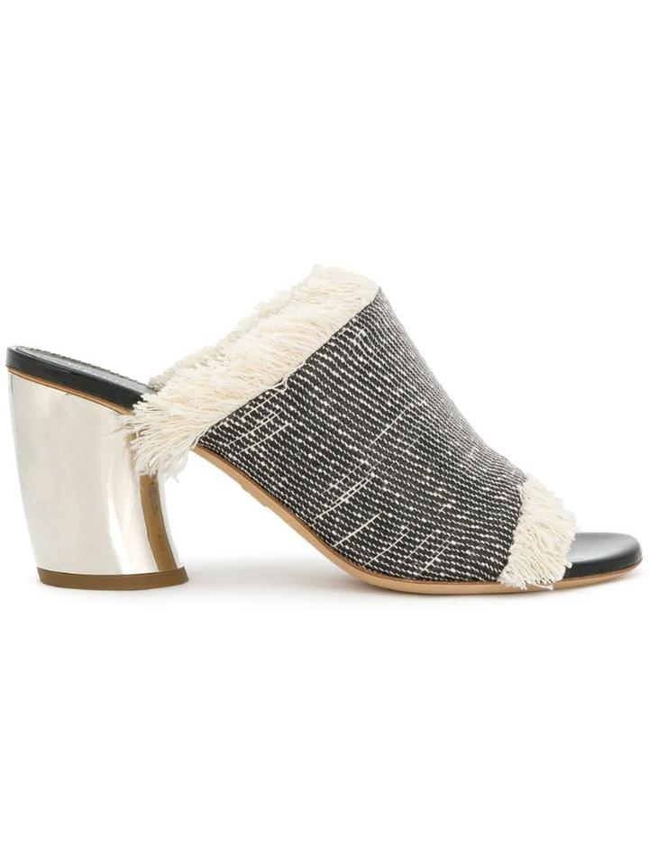 Proenza Schouler Woven Mid Heel - Black