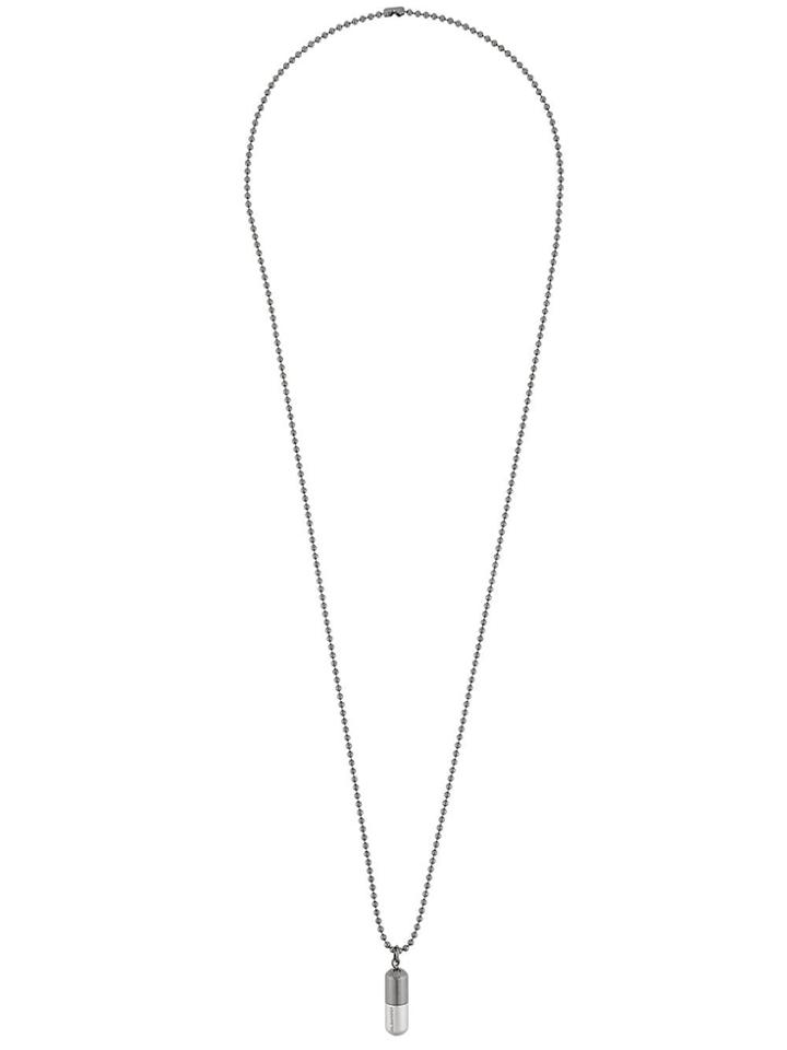 Jil Sander Pill Pendant Necklace - Metallic