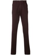 Canali Slim-fit Chino Trousers - Red