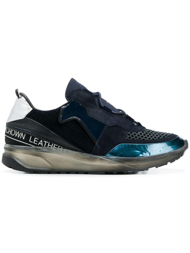 Leather Crown Maero Sneakers - Blue