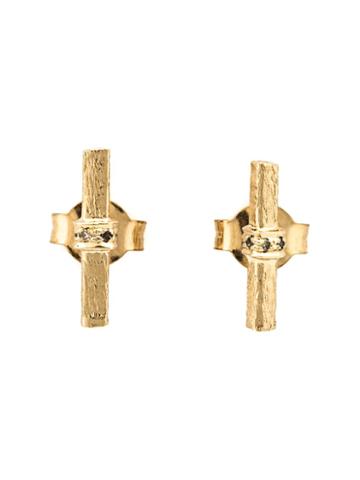 Mathilde Danglade Bar Stud Diamond Earrings