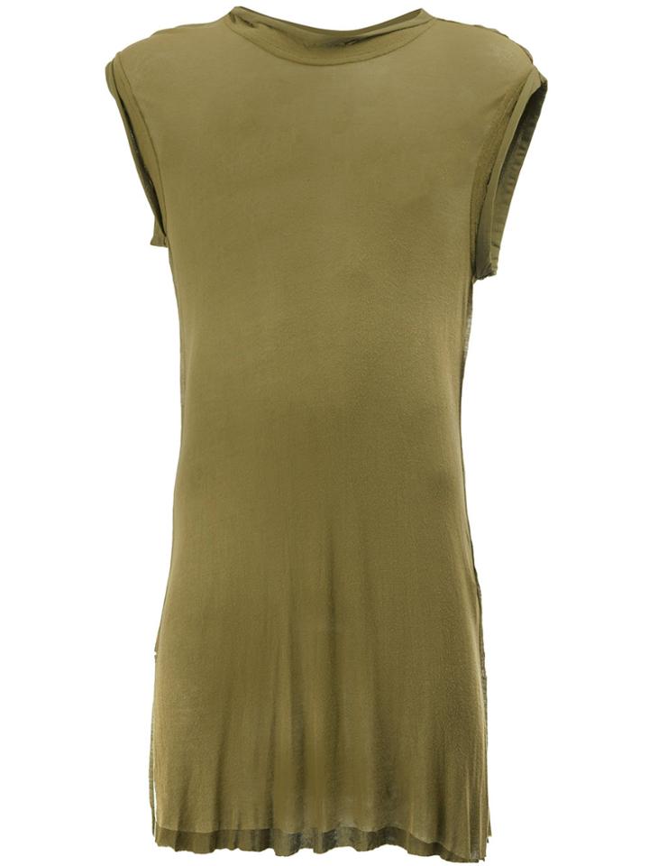 Di Liborio Long-line T-shirt - Green