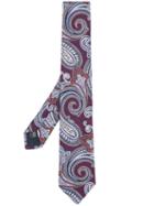 Tagliatore Paisley Patterned Tie - Blue