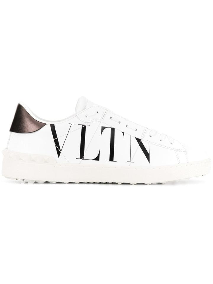 Valentino Vltn Open Sneaker - White