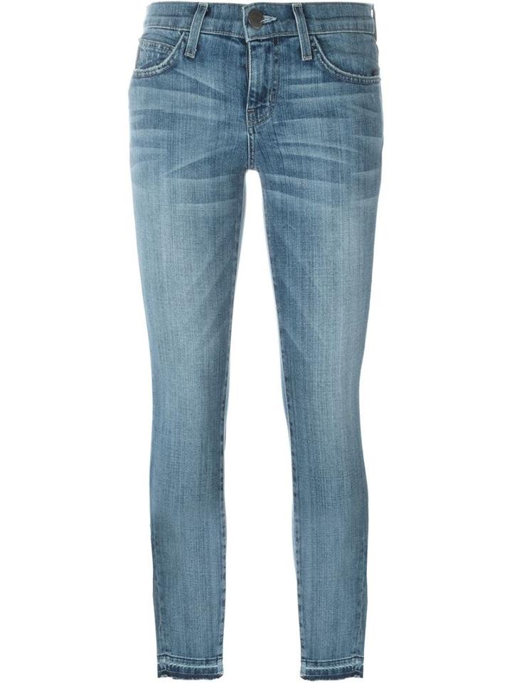 Current/elliott Skinny Jeans, Women's, Size: 26, Blue, Cotton/polyester/spandex/elastane