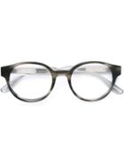 Bottega Veneta Eyewear Round Frame Glasses, Grey, Acetate
