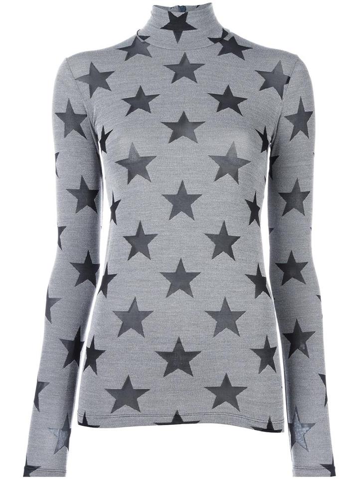 Gareth Pugh Star Roll Neck Top, Women's, Size: 40, Grey, Polyamide/spandex/elastane/viscose