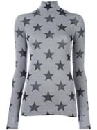 Gareth Pugh Star Roll Neck Top, Women's, Size: 40, Grey, Polyamide/spandex/elastane/viscose