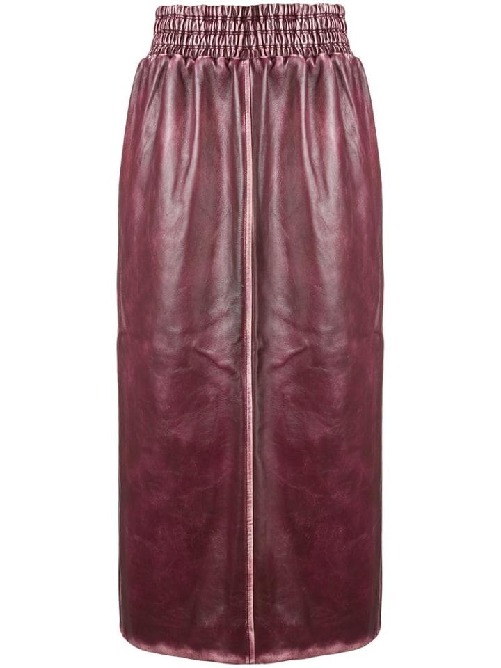 Miu Miu Sports Trim Midi Skirt - Pink