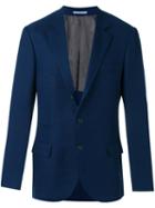Brunello Cucinelli Flap Pocket Blazer, Men's, Size: 50, Blue, Silk/linen/flax/cupro/wool