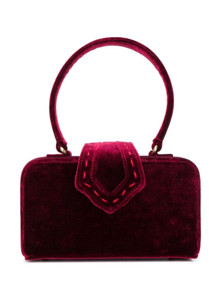 Mehry Mu Velvet Box Tote - Red