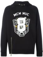 Mcm Logo Print Hoodie, Adult Unisex, Size: Xl, Black, Cotton