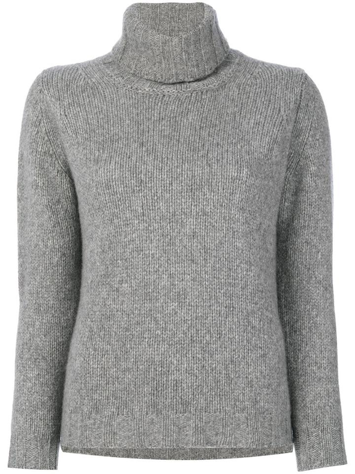 Incentive! Cashmere - Turtle Neck Sweater - Women - Cashmere - Xs, Grey, Cashmere