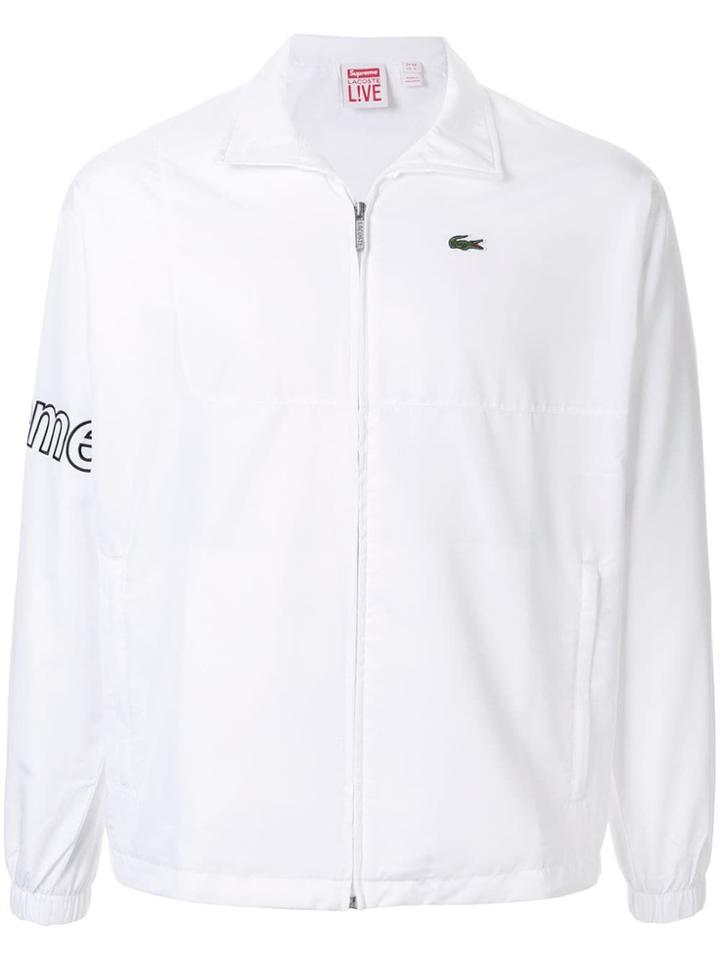Supreme Lacoste Track Style Jacket - White