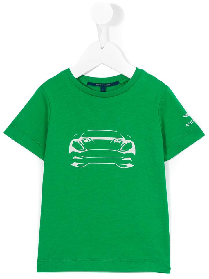 Aston Martin Kids - Car Print T-shirt - Kids - Cotton - 24 Mth, Green