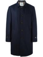 Brunello Cucinelli Single Breasted Coat, Men's, Size: Medium, Blue, Polyester/polyurethane/wool