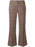 P.a.r.o.s.h. Checked Kickflare Trousers - Neutrals