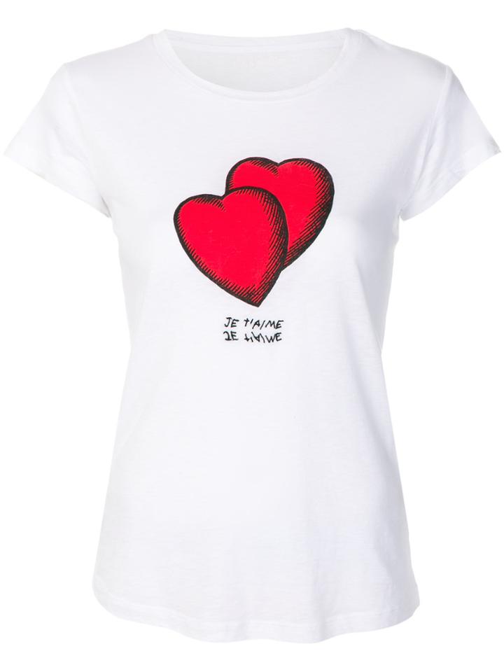 Zadig & Voltaire Heart Print T-shirt - White