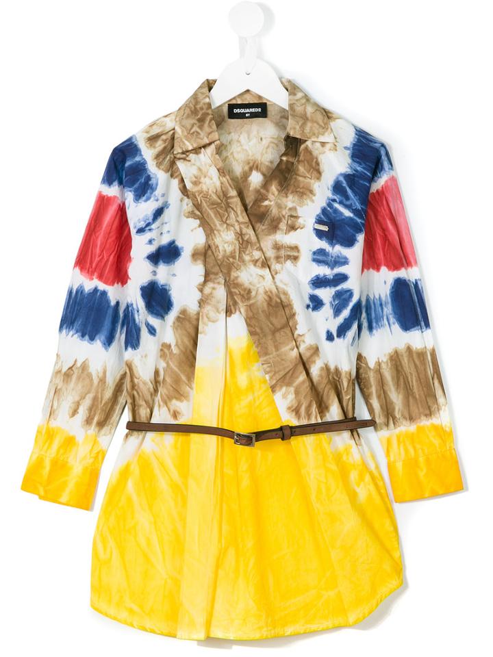 Dsquared2 Kids - Tie-dye Tunic Dress - Kids - Cotton - 10 Yrs, Brown
