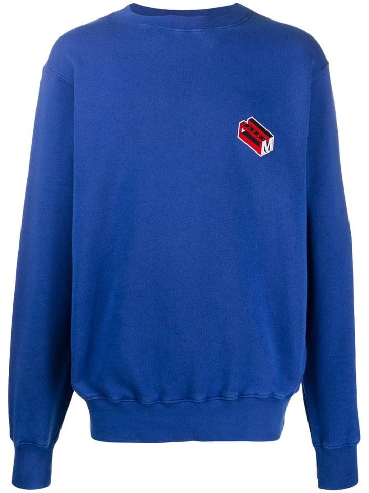 Marni Embroidered Logo Sweatshirt - Blue