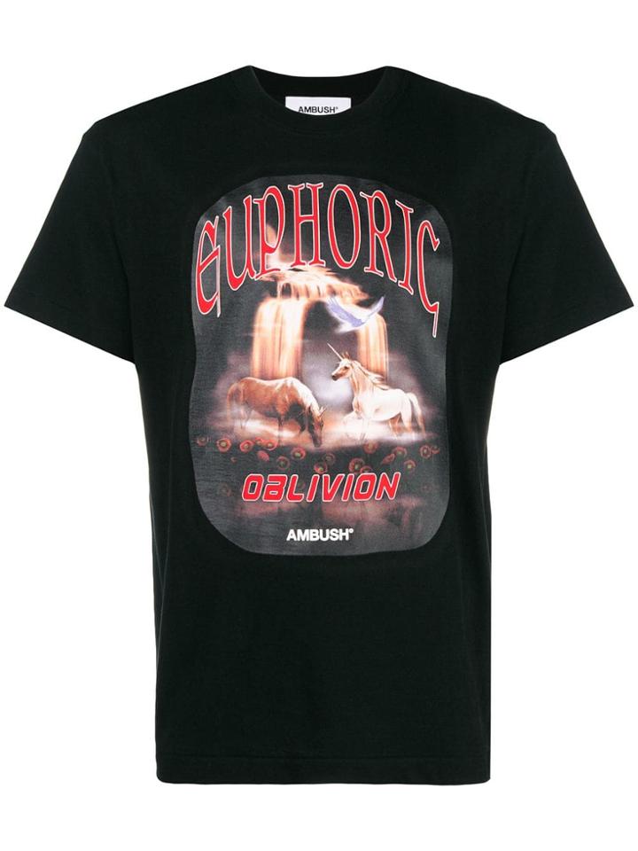 Ambush Euphoric Oblivion Print T-shirt - Black