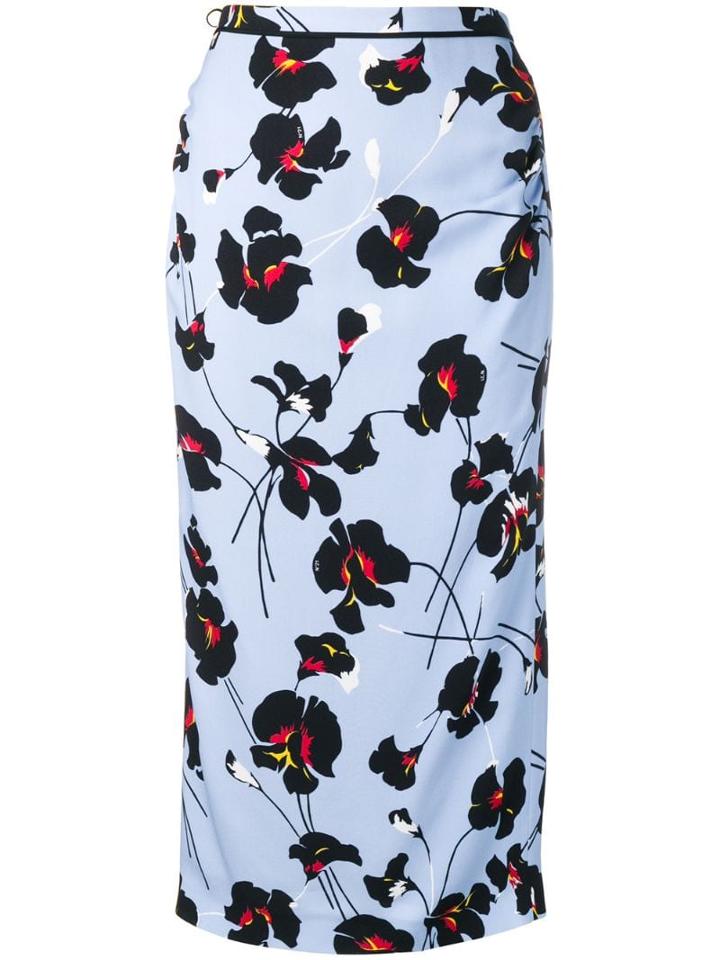 Nº21 Floral-print Skirt - Blue