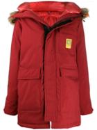 Brumal Hooded Down Coat - Red