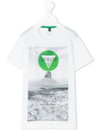 Armani Junior - Logo T-shirt Print - Kids - Cotton - 6 Yrs, White
