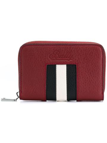 Bally Bally Stripe Wallet - Red