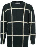 Comme Des Garçons Vintage Checked Crew Neck Jumper - Green
